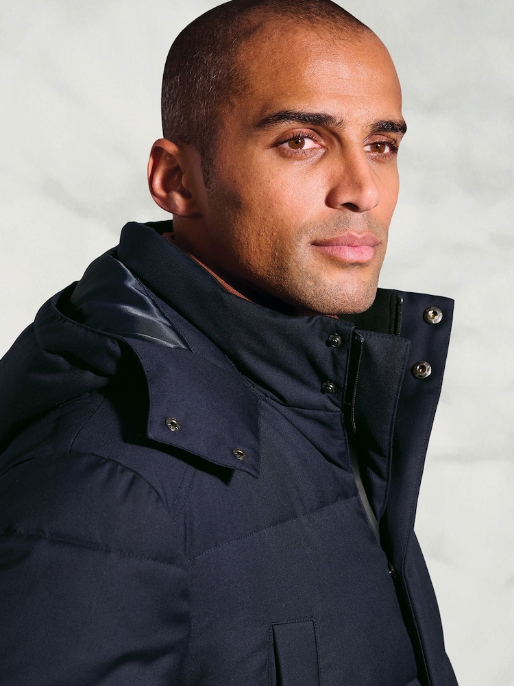 Brook Taverner Blue Water Repellent Padded Parka - Image 2 of 4