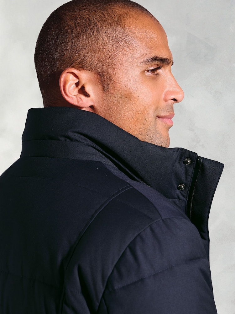 Brook Taverner Blue Water Repellent Padded Parka - Image 4 of 4