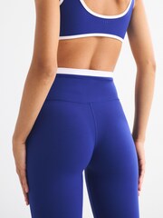 Abercrombie & Fitch Blue SculptLUX 7/8-Length Leggings - Image 4 of 8