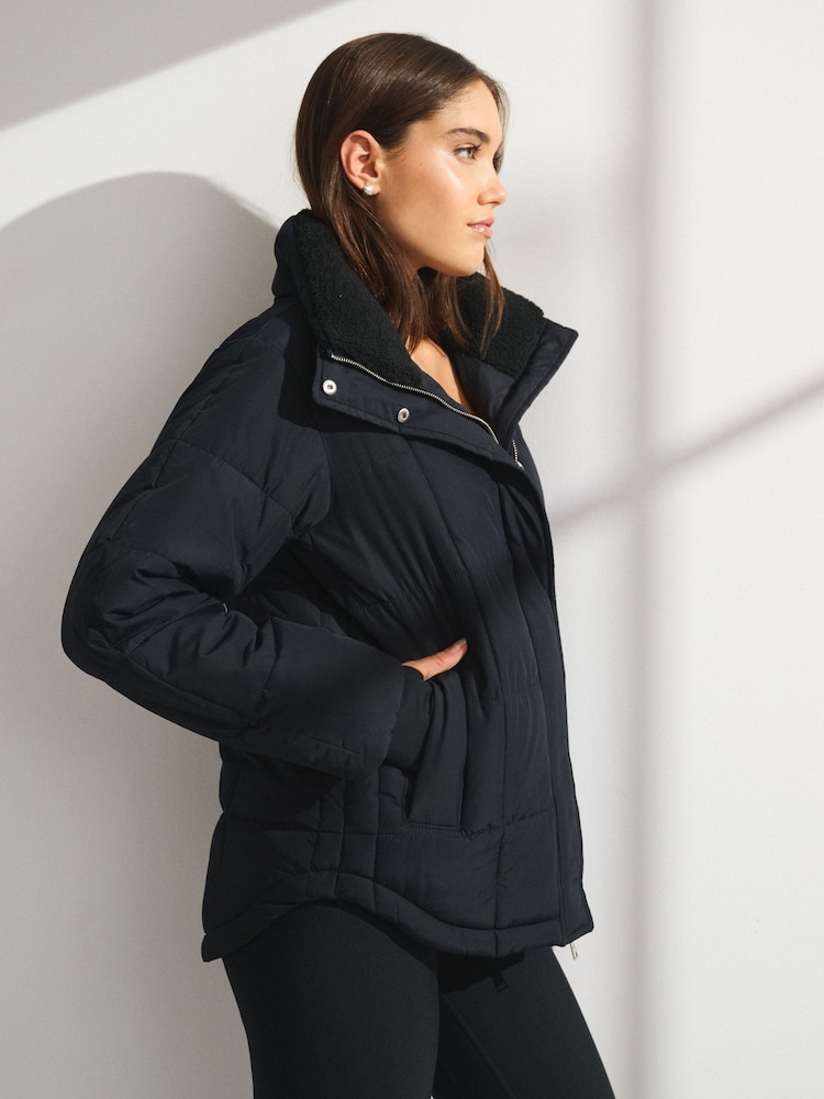 Buy YPB Abercrombie Fitch Black Puffer Jacket from the Next UK
