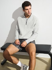 YPB Abercrombie & Fitch Grey Neo KNIT MAX Half Zip Fleece - Image 6 of 7