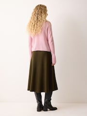 Jigsaw Pink Cloud Cashmere Eldon Jumper - Image 2 of 3