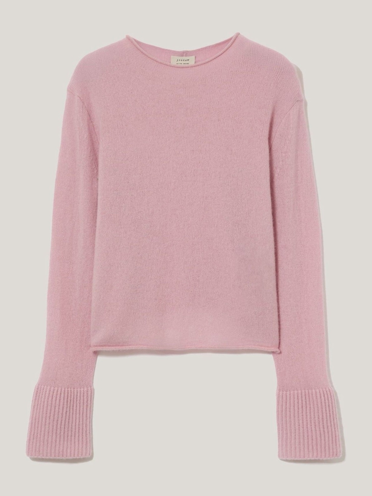 Jigsaw Pink Cloud Cashmere Eldon Jumper - Image 3 of 3