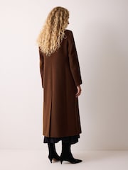 Jigsaw Brown Wool Maxi City Coat - Image 2 of 2