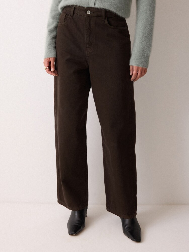 Jigsaw Brown Lucia High Waisted Jeans - Image 1 of 2 Jigsaw Brown Lucia High Waisted Jeans - Image 1 of 2
