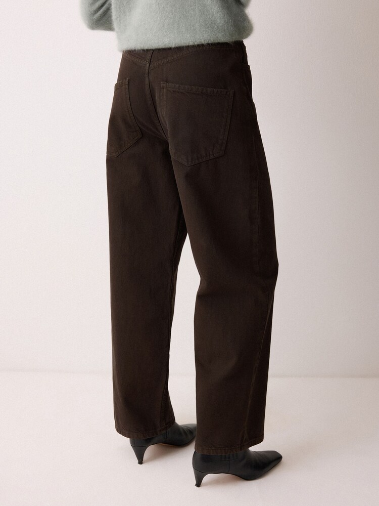 Jigsaw Brown Lucia High Waisted Jeans - Image 2 of 2 Jigsaw Brown Lucia High Waisted Jeans - Image 2 of 2