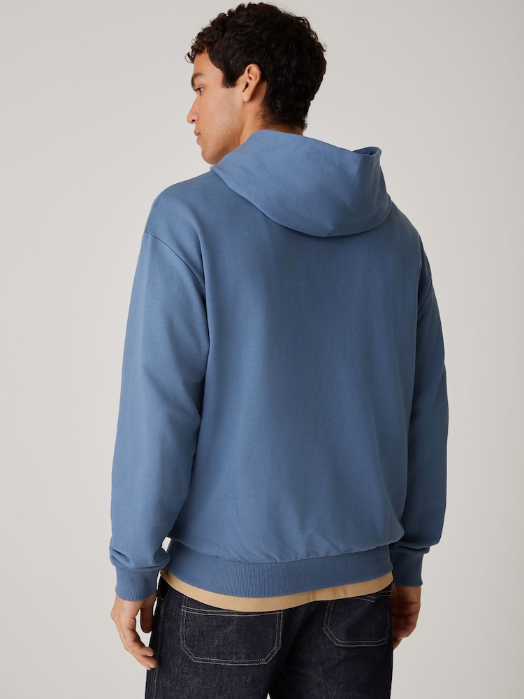 HUGO Blue Gradient Logo Hoodie - Image 4 of 4