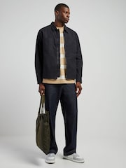 HUGO Black Zip Through Overshirt - Image 2 of 6