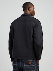 HUGO Black Zip Through Overshirt - Image 3 of 6