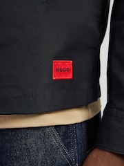 HUGO Black Zip Through Overshirt - Image 4 of 6