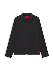 HUGO Black Zip Through Overshirt - Image 6 of 6