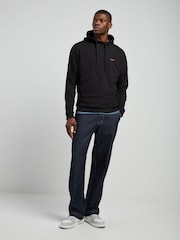 HUGO Black Waffle Hoodie - Image 2 of 5