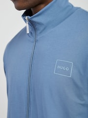 HUGO Blue Box Logo Zip Through Sweatshirt - Image 4 of 4