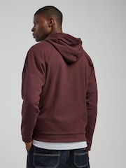 HUGO Brown Waffle Hoodie - Image 3 of 5