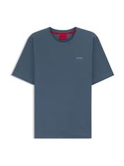 HUGO Blue Waffle Logo T-Shirt - Image 1 of 1