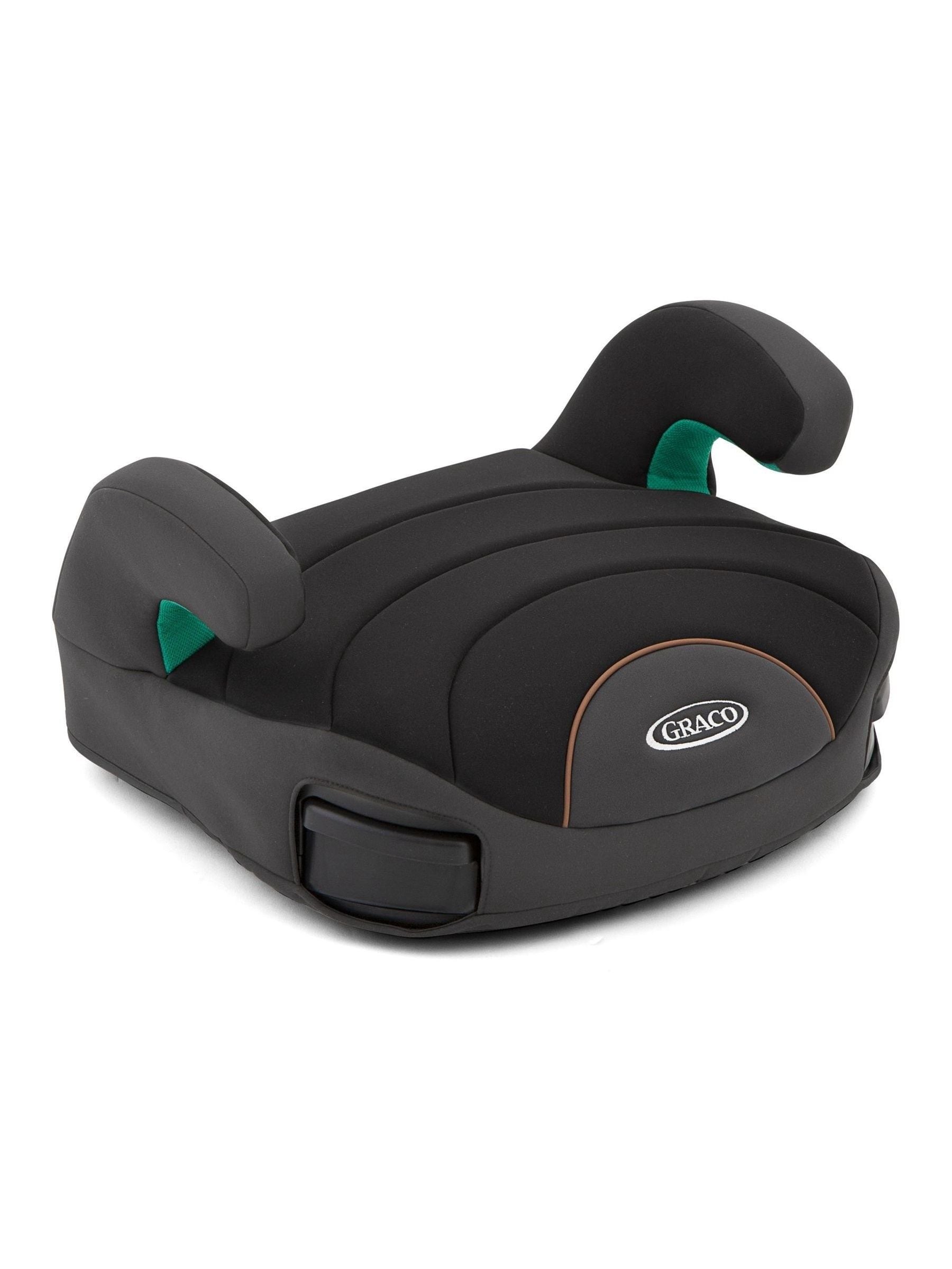 Graco Eversure Lite R129 Backless Booster Car Seat, Lightweight at only 2.1kg, Suitable from approx. 7 to 12 years (135-150cm), Ebony fashion - Image 2