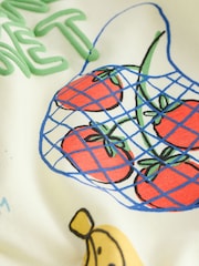 Light Green Farmers Market Oversized Short Sleeve Back Print T-Shirt (3mths-7yrs) - Image 3 of 4