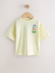 Light Yellow Farmers Market Oversized - Kurzärmeliges T-Shirt mit Rückendruck (3M.–7J.) - Bild 5 von 9