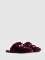 River Island Red Embroidered Cherry Mule Slippers - Image 3 of 6