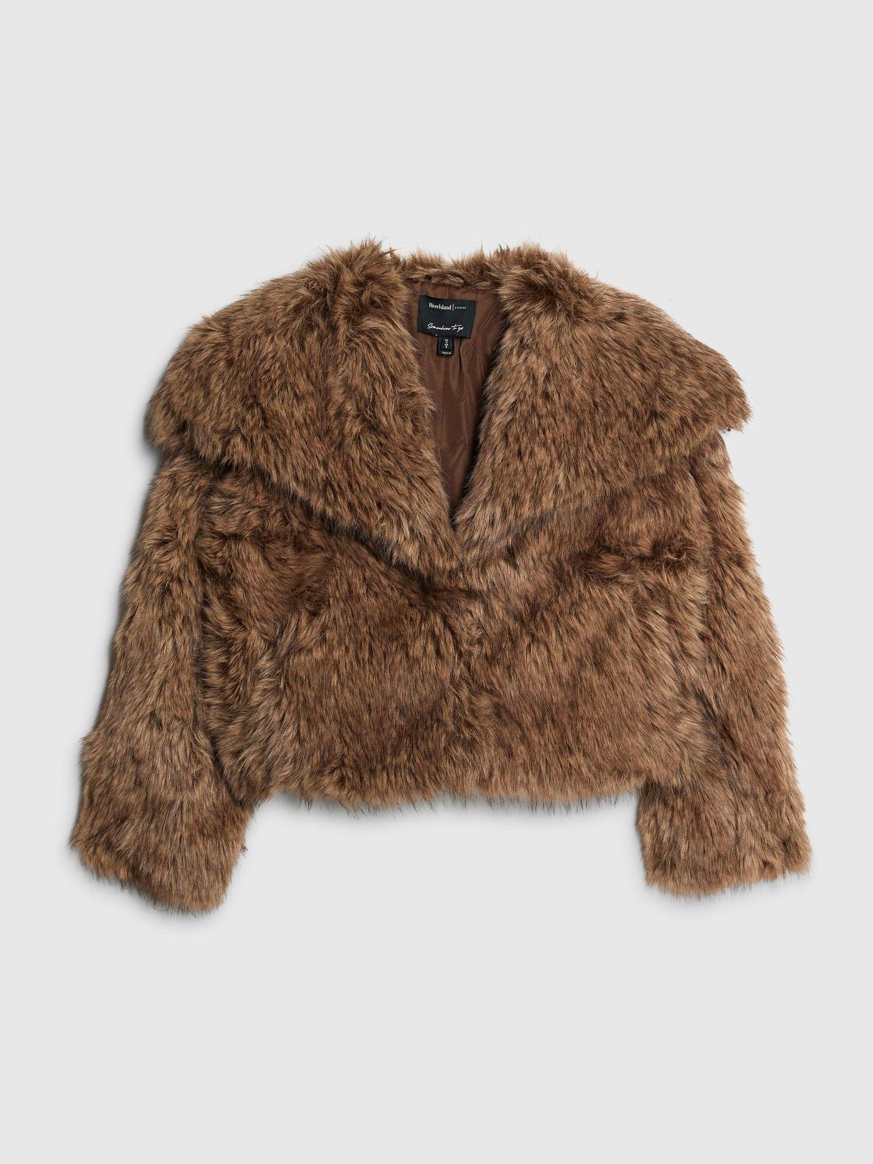 Riu リウ Fur short coat Buy River Island мініатюрні Short Faux Fur куртка з сайту Next Ukraine