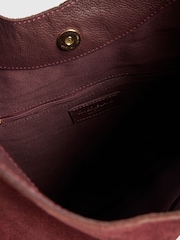 River Island Red Suede Slouch Bag - Image 4 of 6