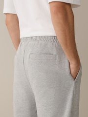Grau meliert - Leichte Jersey-Jogginghose mit geradem Schnitt - Bild 6 von 6