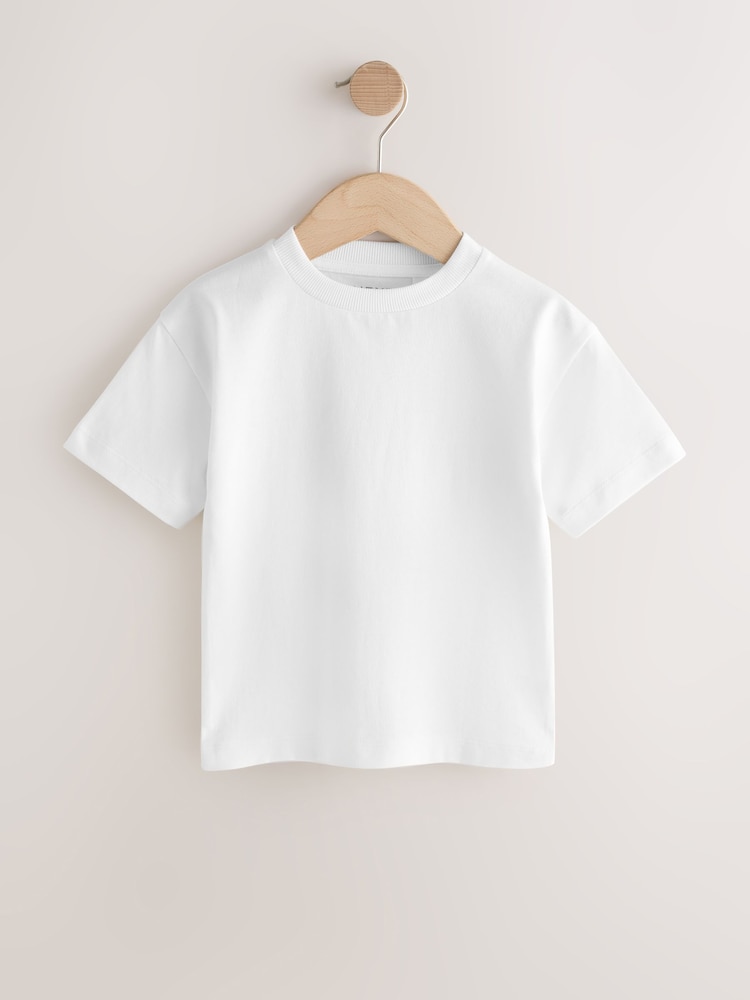 White/Blue/Orange/Green/Purple Acid Wash Relaxed Fit Short Sleeve T-Shirts 5 Pack (3mths-7yrs) - Image 2 of 9