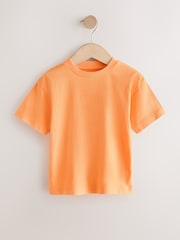 White/Blue/Orange/Green/Purple Acid Wash Relaxed Fit Short Sleeve T-Shirts 5 Pack (3mths-7yrs) - Image 4 of 9