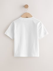 White/Blue/Orange/Green/Purple Acid Wash Relaxed Fit Short Sleeve T-Shirts 5 Pack (3mths-7yrs) - Image 7 of 9