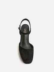 Linzi Black True Closed Toe Espadrille High Wedge - Image 3 of 4