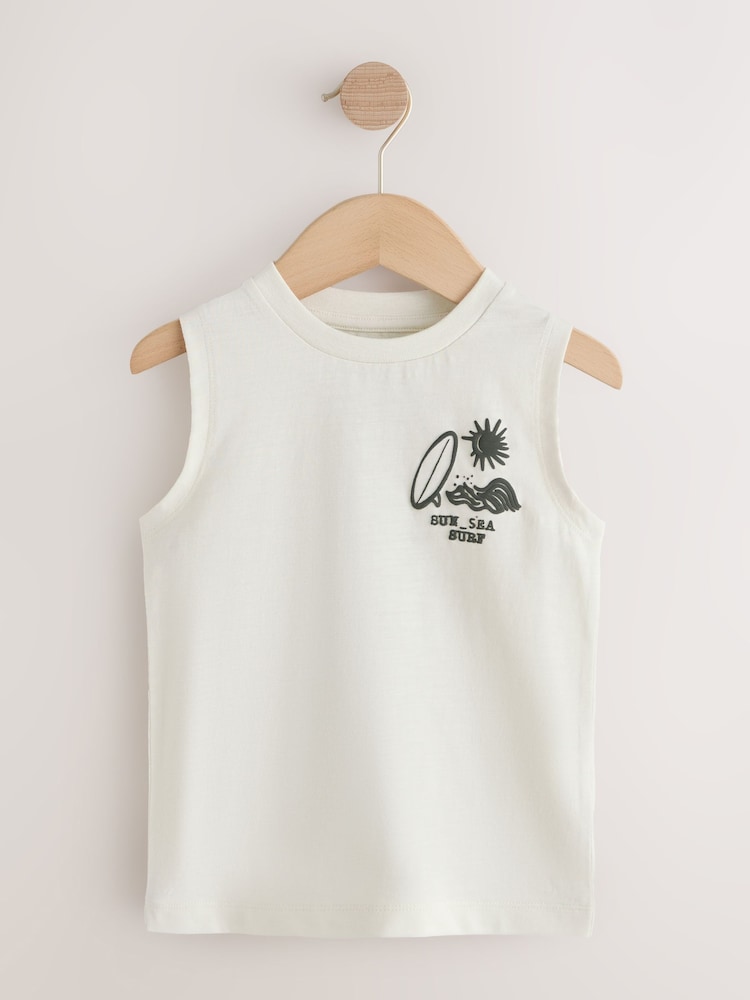 Black Palm Trees - Graphic Vests 3 Pack (3mths-7yrs) - Imagen 2 de 7