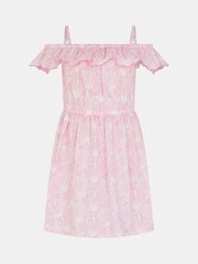 Angels By Accessorize Purple Girls Shell Print Dress - Image 1 of 2