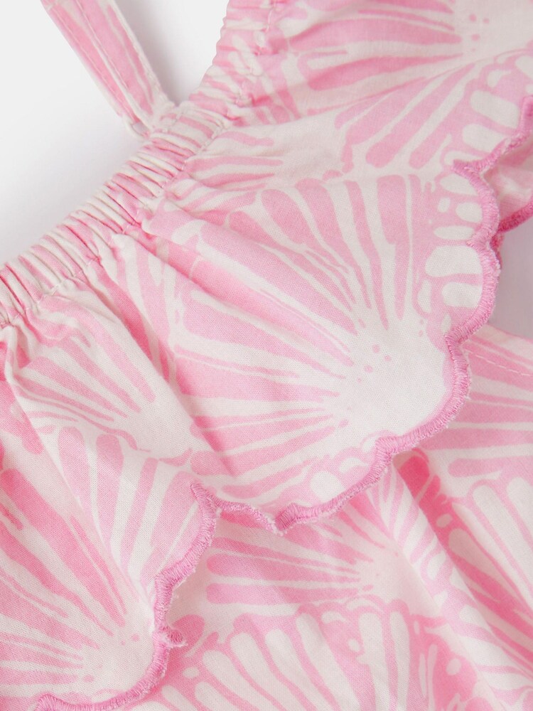 Angels By Accessorize Purple Girls Shell Print Dress - Image 2 of 2