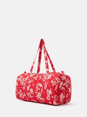 Accessorize Red Paisley Floral Weekender Bag - Image 2 of 5