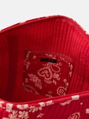 Accessorize Red Paisley Floral Weekender Bag - Image 3 of 5