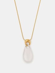 Accessorize Gold Tone Stainless Steel Mixed Metal Pendant Necklace - Image 1 of 2