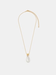 Accessorize Gold Tone Stainless Steel Mixed Metal Pendant Necklace - Image 2 of 2