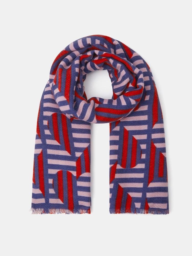 Accessorize Lightweight Heart Stripe Scarf - صورة 1 من 2