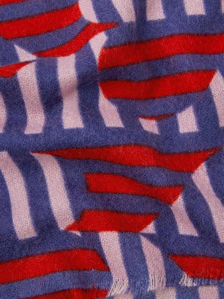 Accessorize Lightweight Heart Stripe Scarf - صورة 2 من 2