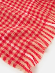 Accessorize Red Houndstooth Blanket Scarf - Image 2 of 2