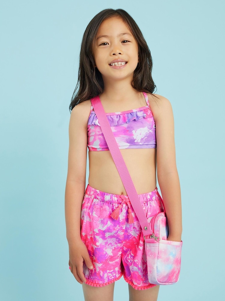 Angels By Accessorize Pink Girls Galaxy Print Cross-Body Bag - Image 3 of 3
