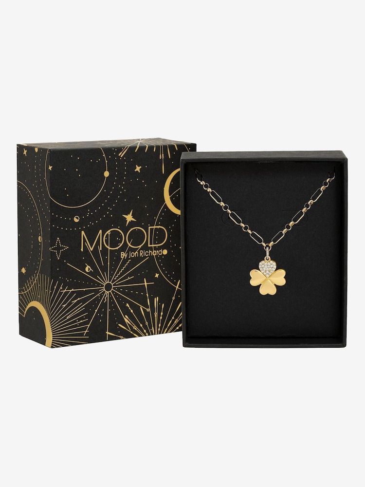 Mood Gold Plated Clover Pendant - Gift Box - Image 2 of 2