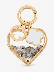 Mood Gold Plated Heart and Clover Bag Charm - Image 2 of 3