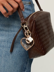 Mood Gold Plated Heart and Clover Bag Charm - Image 3 of 3