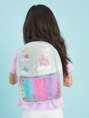 Angels By Accessorize Silver Girls Rainbow Butterfly Glitter Backpack - Image 3 of 3
