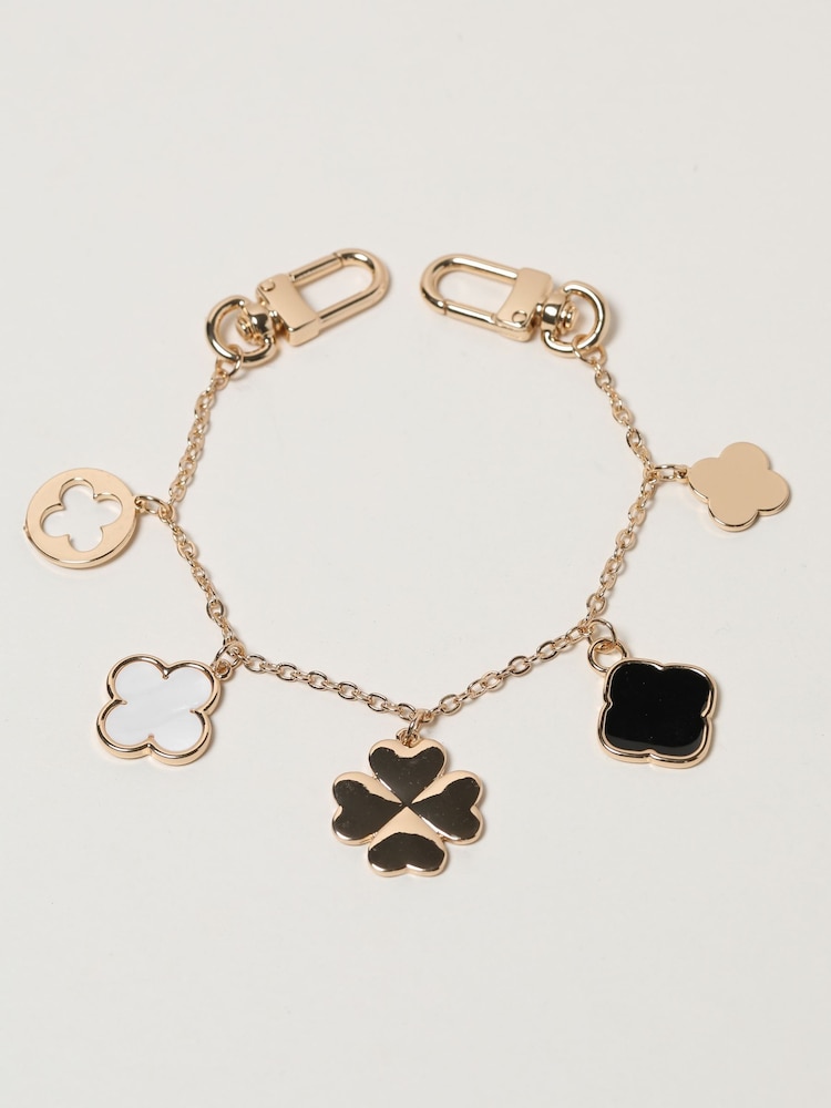 Mood Gold Plated Clover Double Clip Bag Charm - Image 1 of 4
