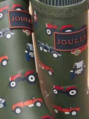 Khaki Vehicles - Joules 儿童印花雨靴 - 6的图像5｝