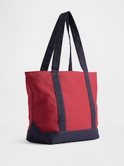 Rojo - Bolso tote de lona con logo de Gap London - Imagen 2 de 3