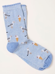 FatFace Blue Seagull Socks - Image 1 of 2
