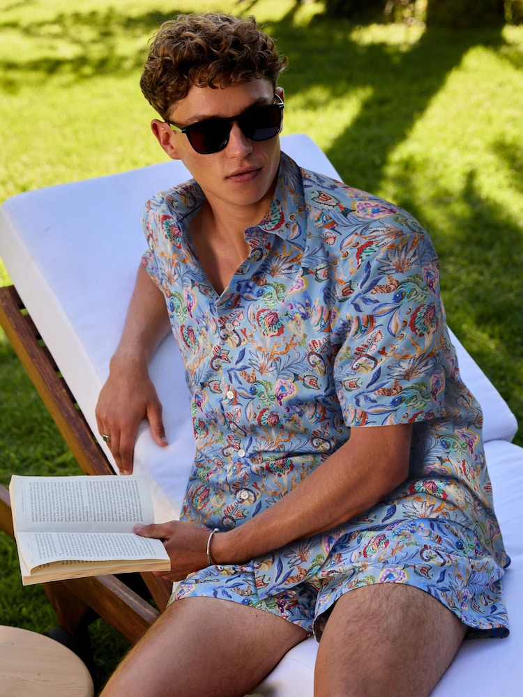 Multicolour Fish - Signature Liberty Print Swim Shorts - Εικόνα 2 από 5